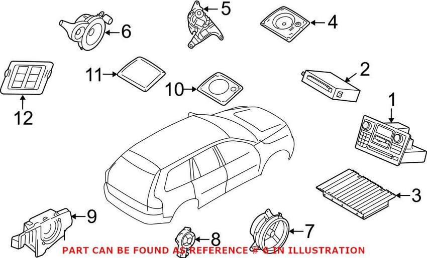 Volvo Speaker - Front Door (Mid-Range) 30797139